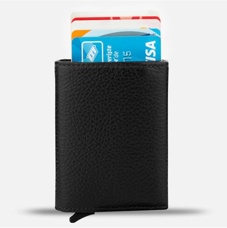 Top Quality Wallets Men Money Bag Mini Purse Male Vintage Brown Leather Rfid Card Holder Wallet Small Smart Wallet Pocket Walet